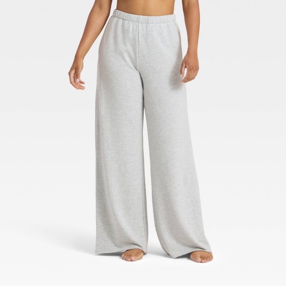 wild fable Pants - Target Wild Fable Wide Leg Lounge Pants Gray XS  Drawstring Women's Fleece Sweat